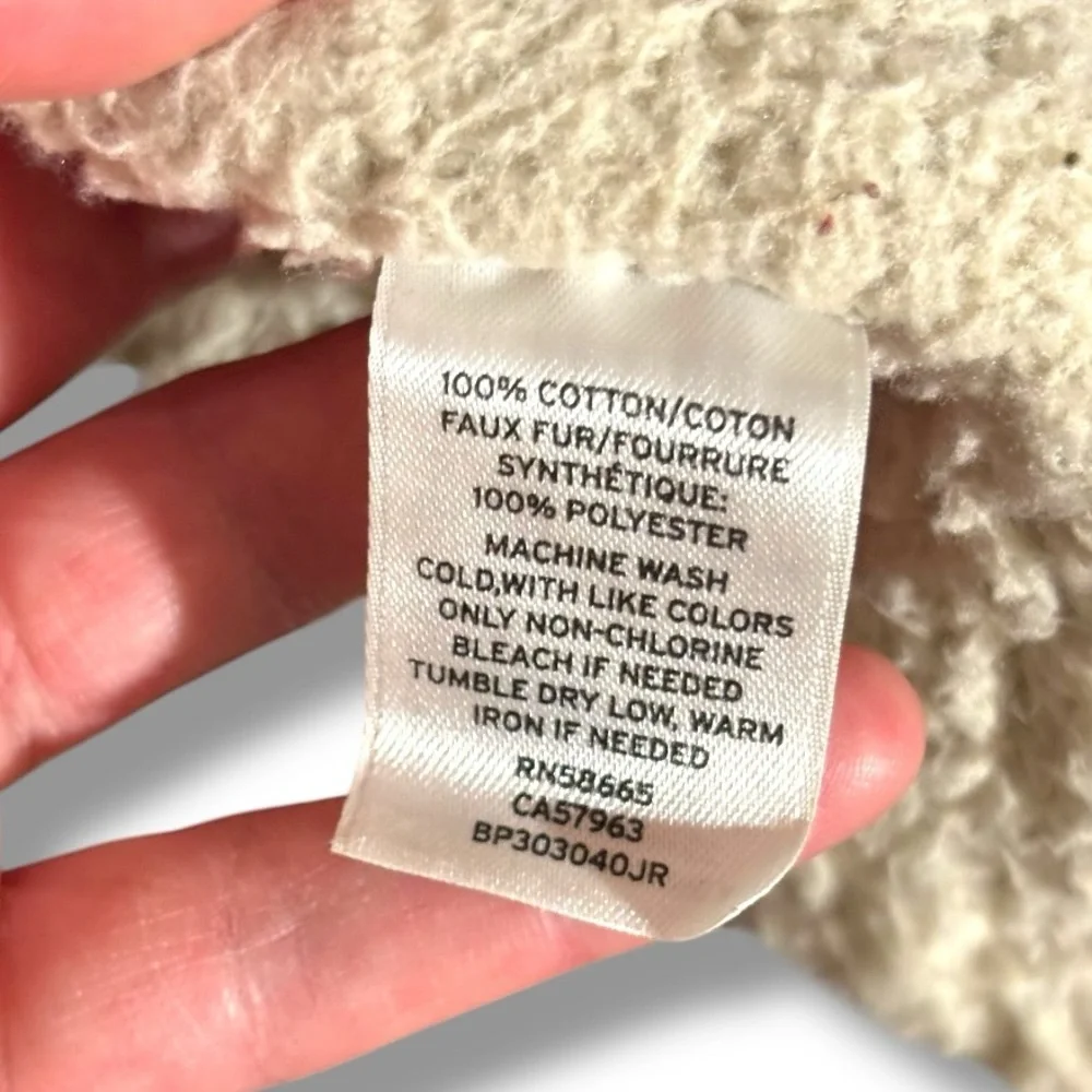 Sun & Shadow Hooded 2 Tone Faux Fur Lined Zip Up Canvas Army Fatigue Jacket - Picture 8 of 16